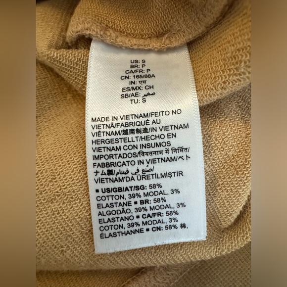 Tan Crewneck Sweatshirt EUC Modal Crew Neck Camel Caramel Daily Ritual R… - Picture 5 of 7